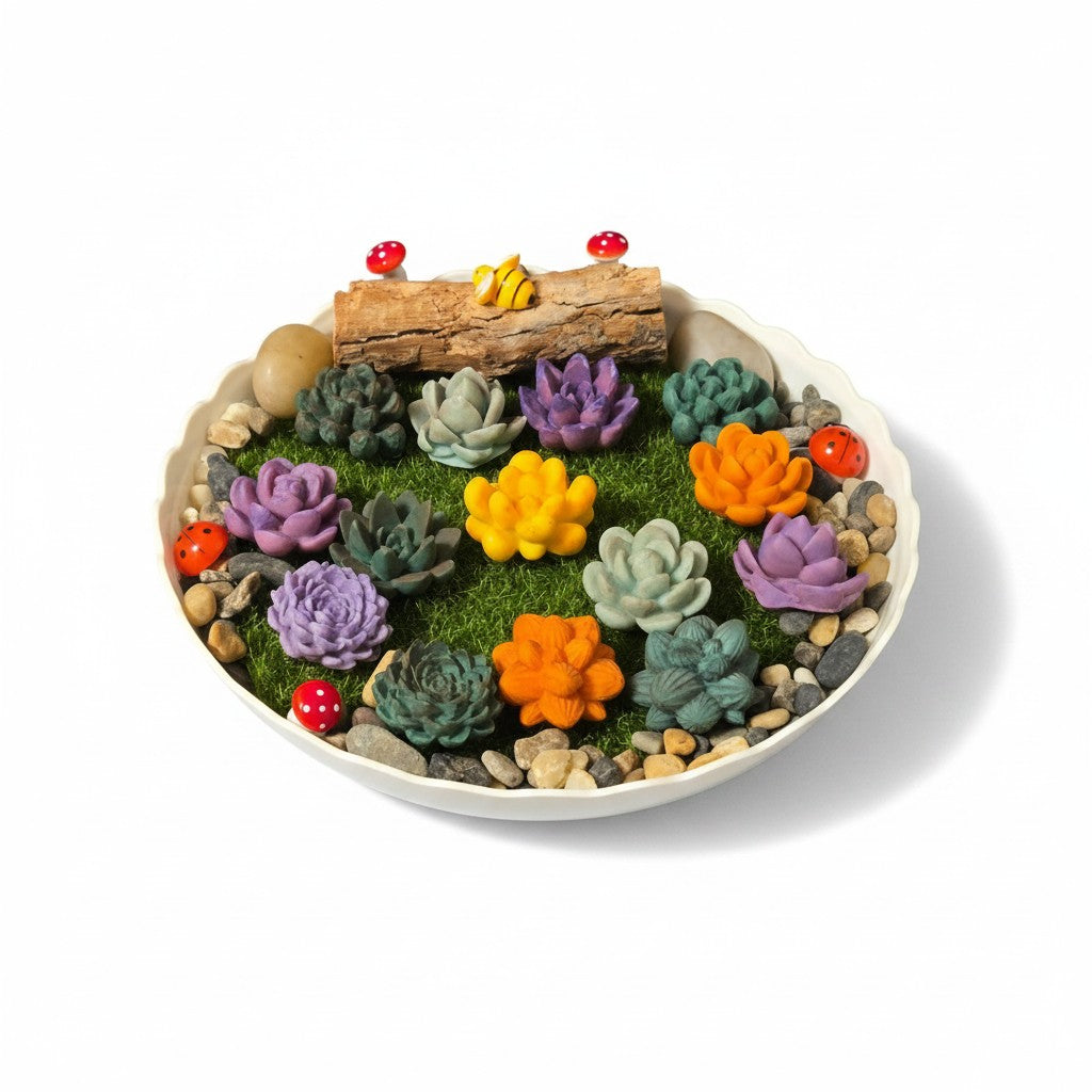 Bumblebee & Ladybug Candle Mini Garden