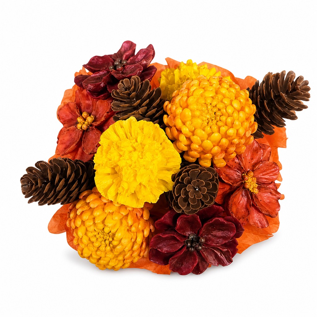Autumn Sunset Candle Bouquet
