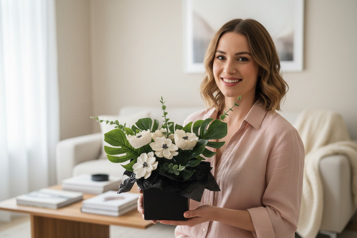 Noir & Blanc Candle Bouquet